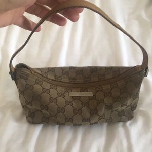 Authentic Gucci GG Canvas Pochette